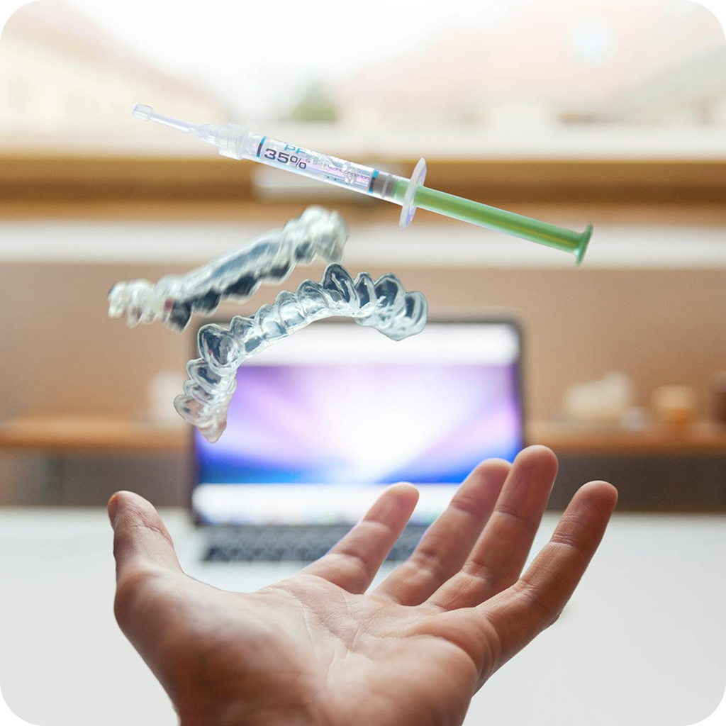 A hand reaching toward floating 3D medical icons representing healthcare challenges